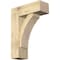 Ekena Millwork Thorton Block Rough Sawn Bracket w/ Offset Brace, Douglas Fir, 8"W x 22"D x 30"H BKT0806X22X30THR05RDF - alternate 1